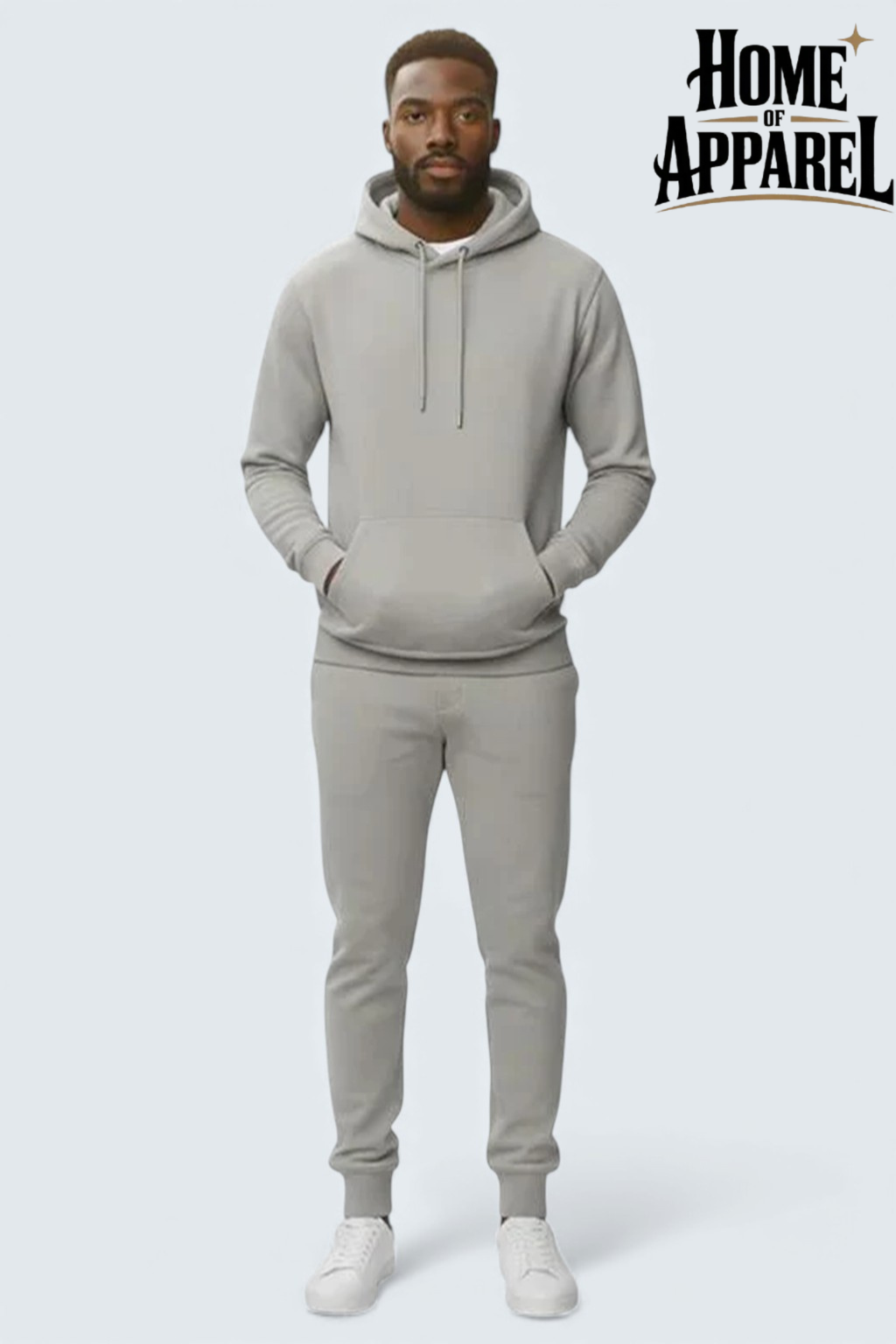 Light Grey Heavy Blend Fleece sweatsuit for Men | Men’s Grey Sweatsuit