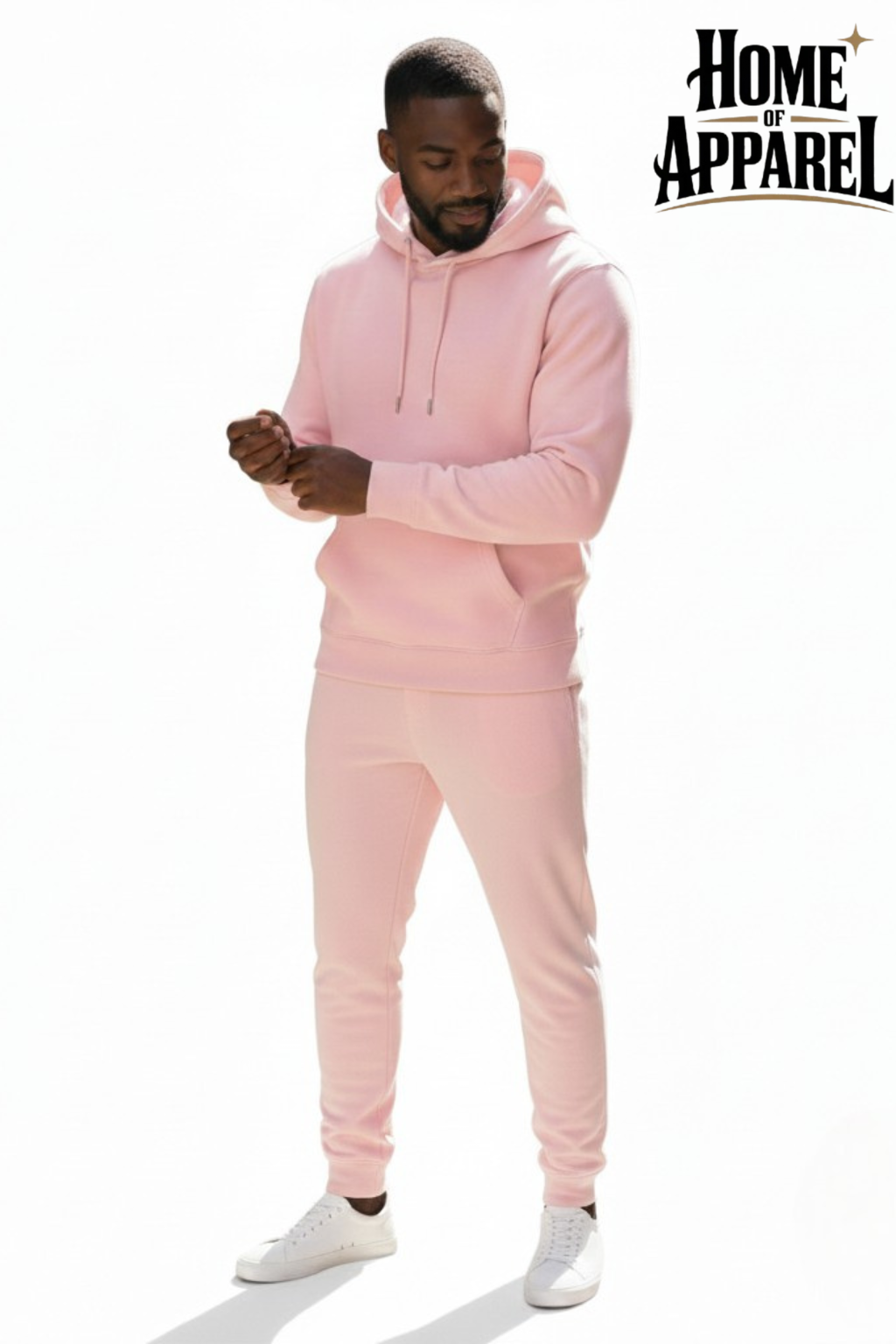 Pink Heavy Blend Fleece Sweatsuit