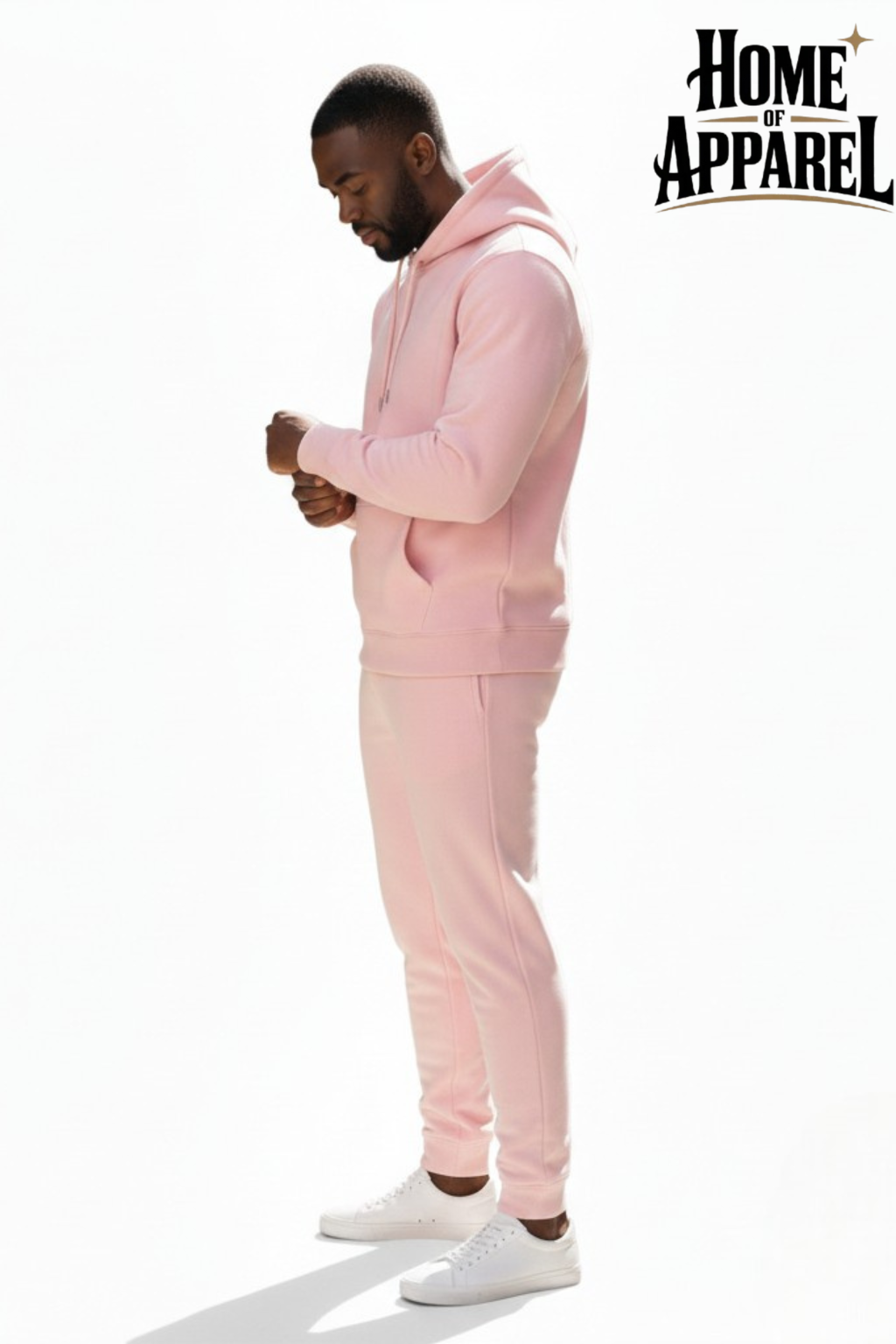 Pink Heavy Blend Fleece Sweatsuit