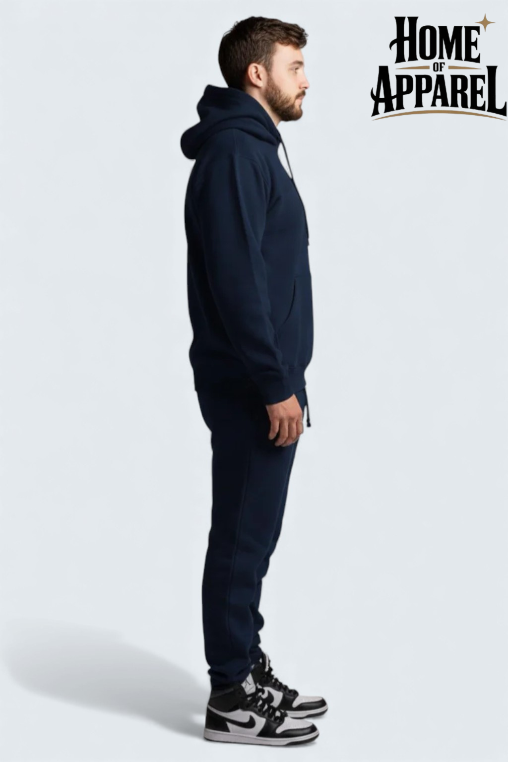 Navy Blue Heavy Blend Fleece Sweatsuit for Men | Men’s Navy Blue Sweatsuit