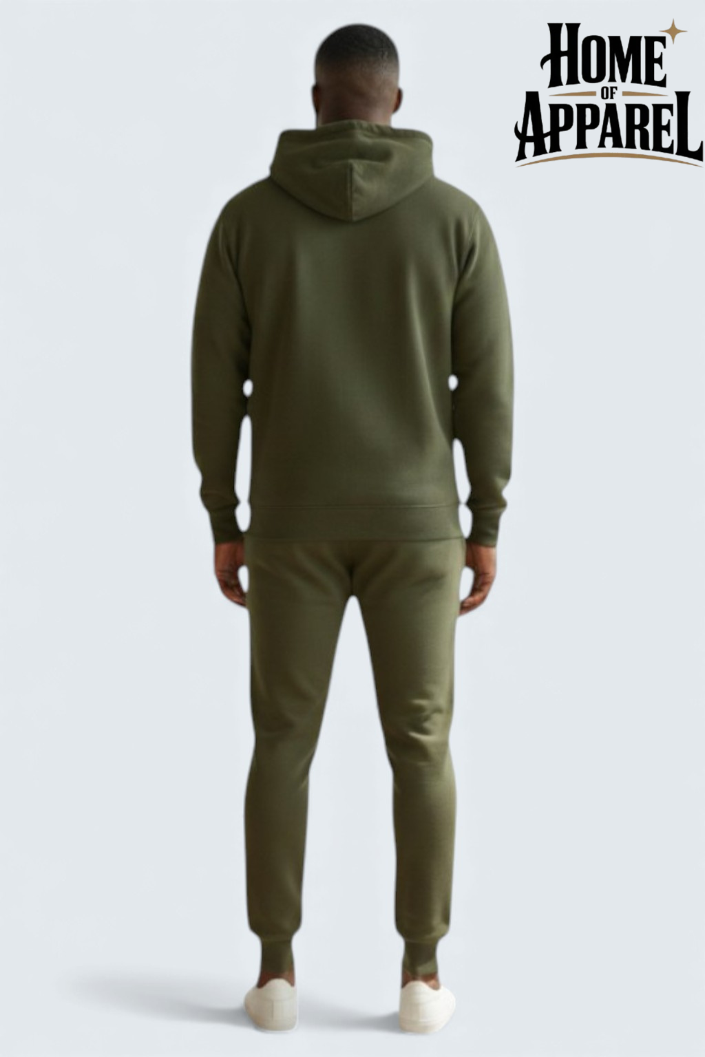 Olive Green Heavy Blend 380 GSM Fleece Sweat Suit | Dark Green Sweatsuit