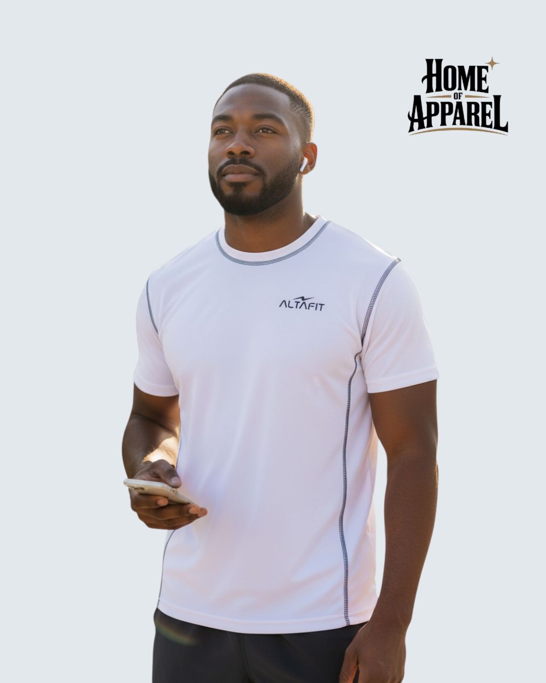 Contrast Stitch Dri Fit Mesh T-Shirt