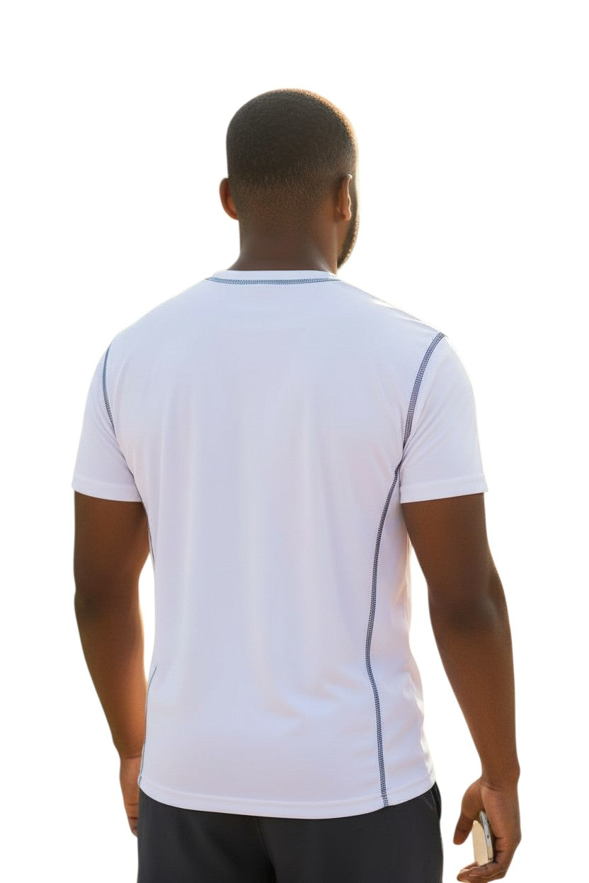 Contrast Stitch Dri Fit Mesh T-Shirt