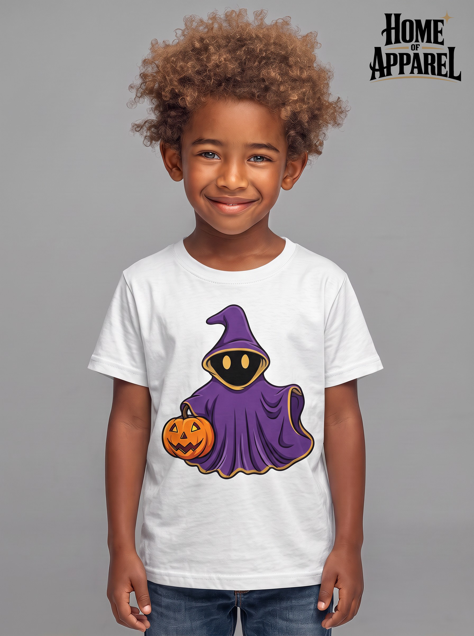 Halloween Youth Unisex T-Shirt – 100% Cotton Graphic Tee | Soft & Comfortable