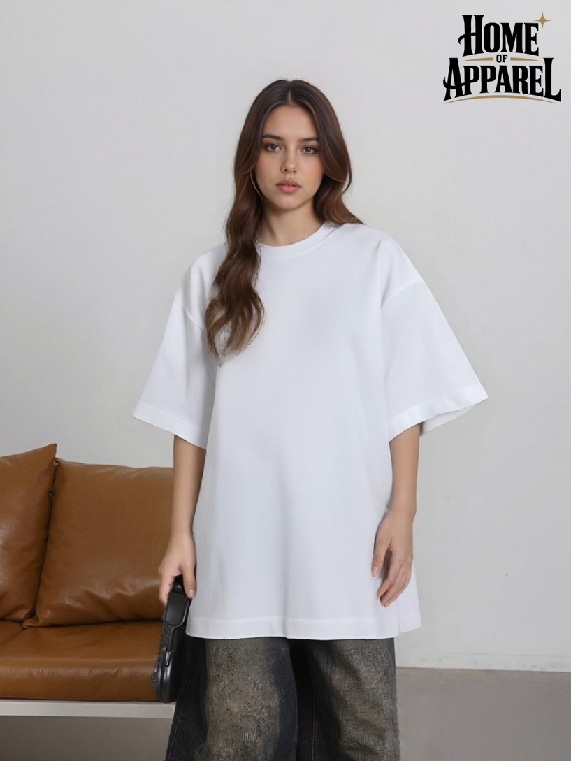 11.2oz Unisex Oversized Garment Dyed T-Shirt – 100% Cotton Heavyweight Tee