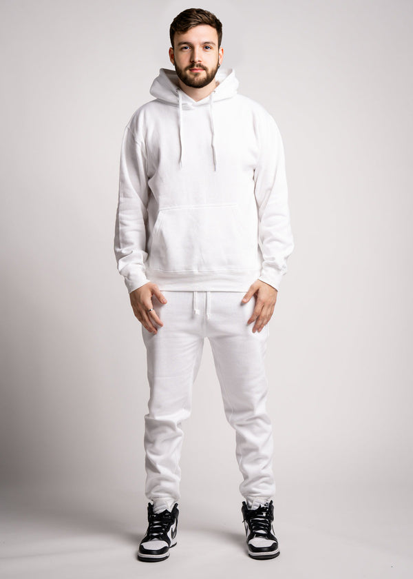 White Heavy Blend Fleece SweatSuit