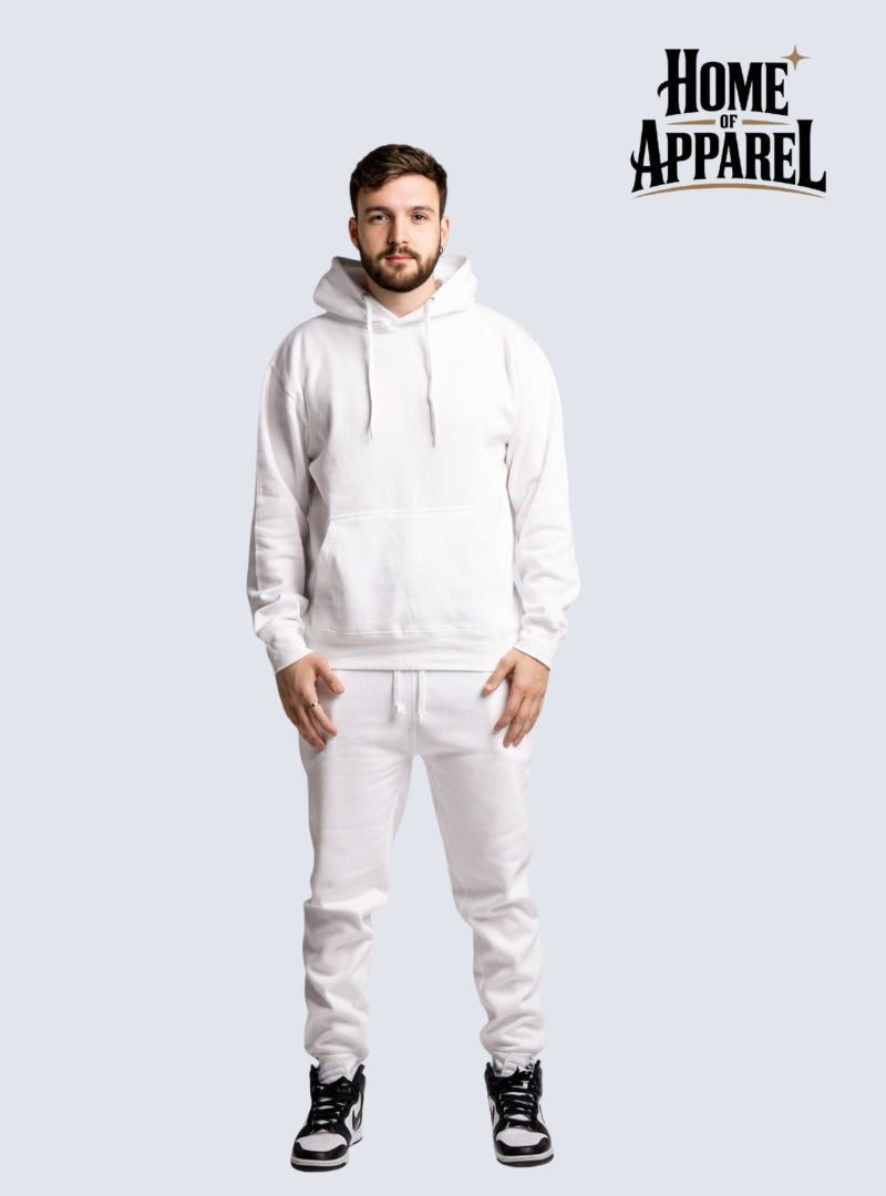 White Heavy Blend Fleece SweatSuits