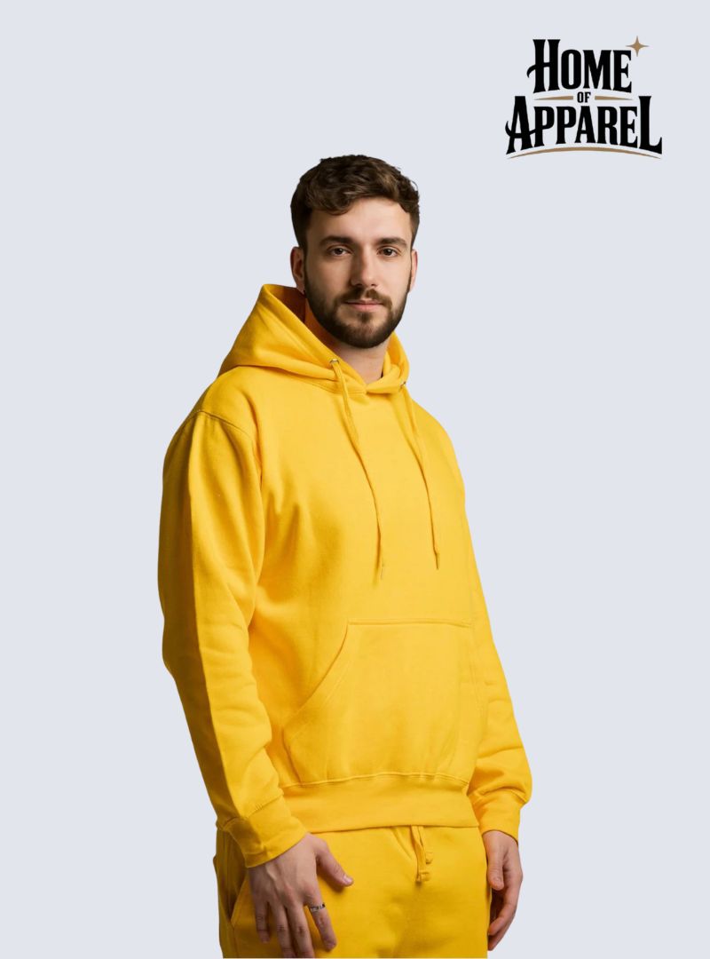 Yellow Heavy Blend Fleece Hoodie