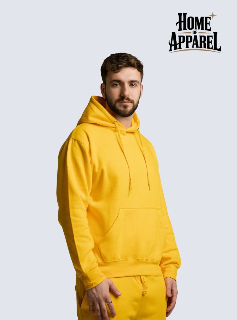 Yellow Heavy Blend Fleece Hoodie