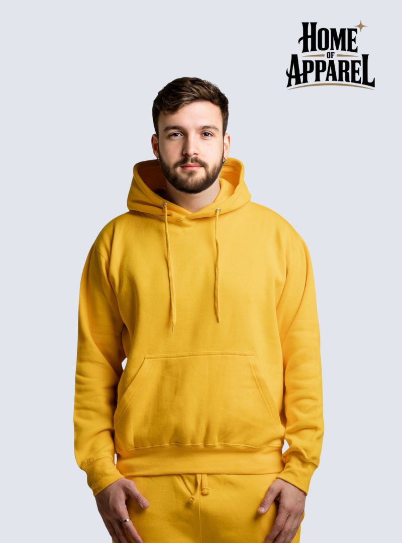 Yellow Heavy Blend Fleece Hoodie