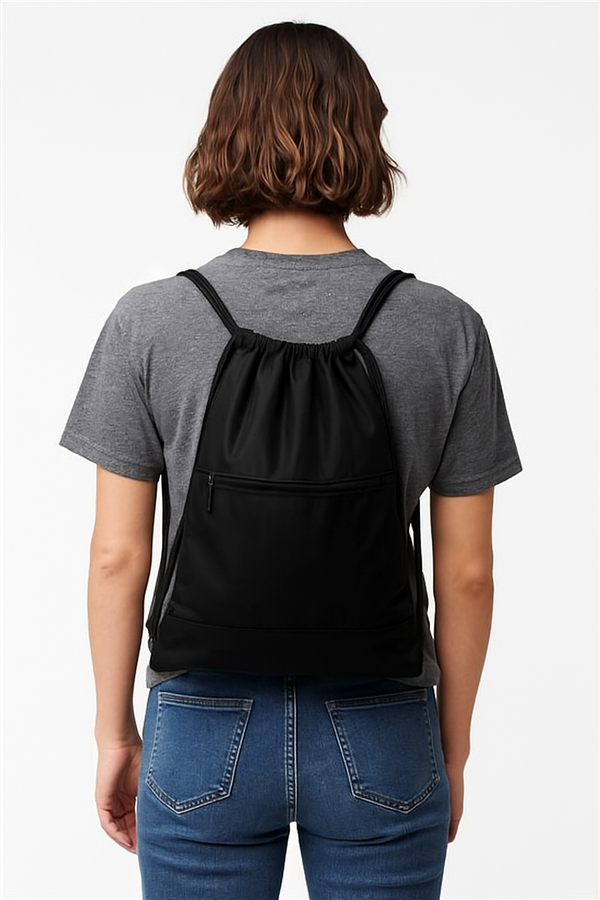 Nylon Drawstring Backpack