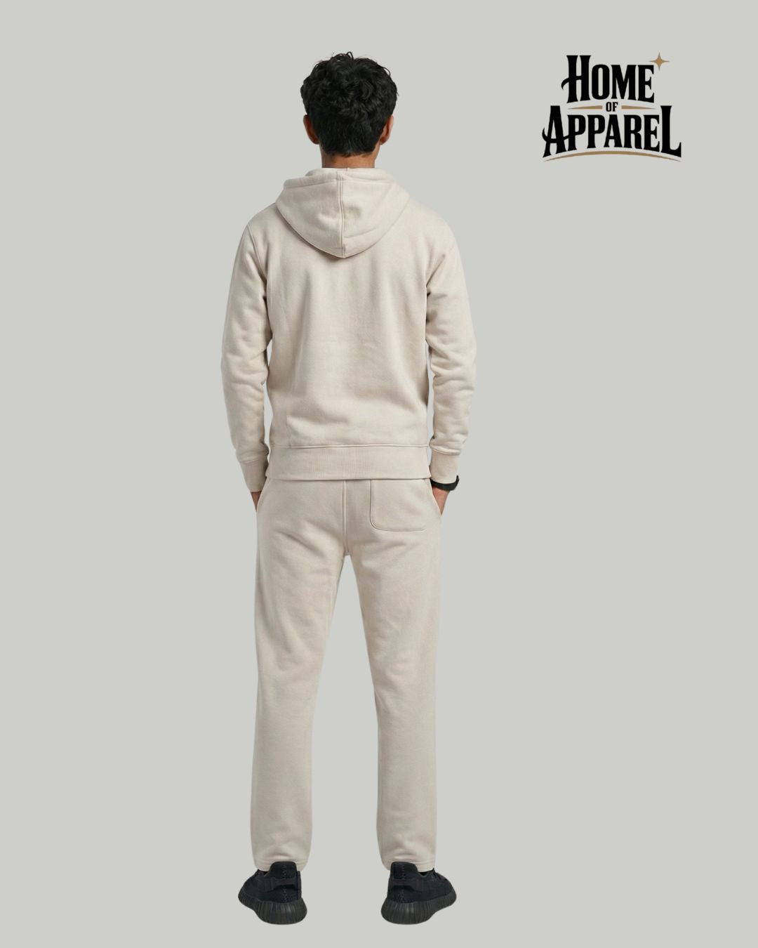 Sand Sweatsuit - Heavy Weight Cotton Fleece with Full Zipper