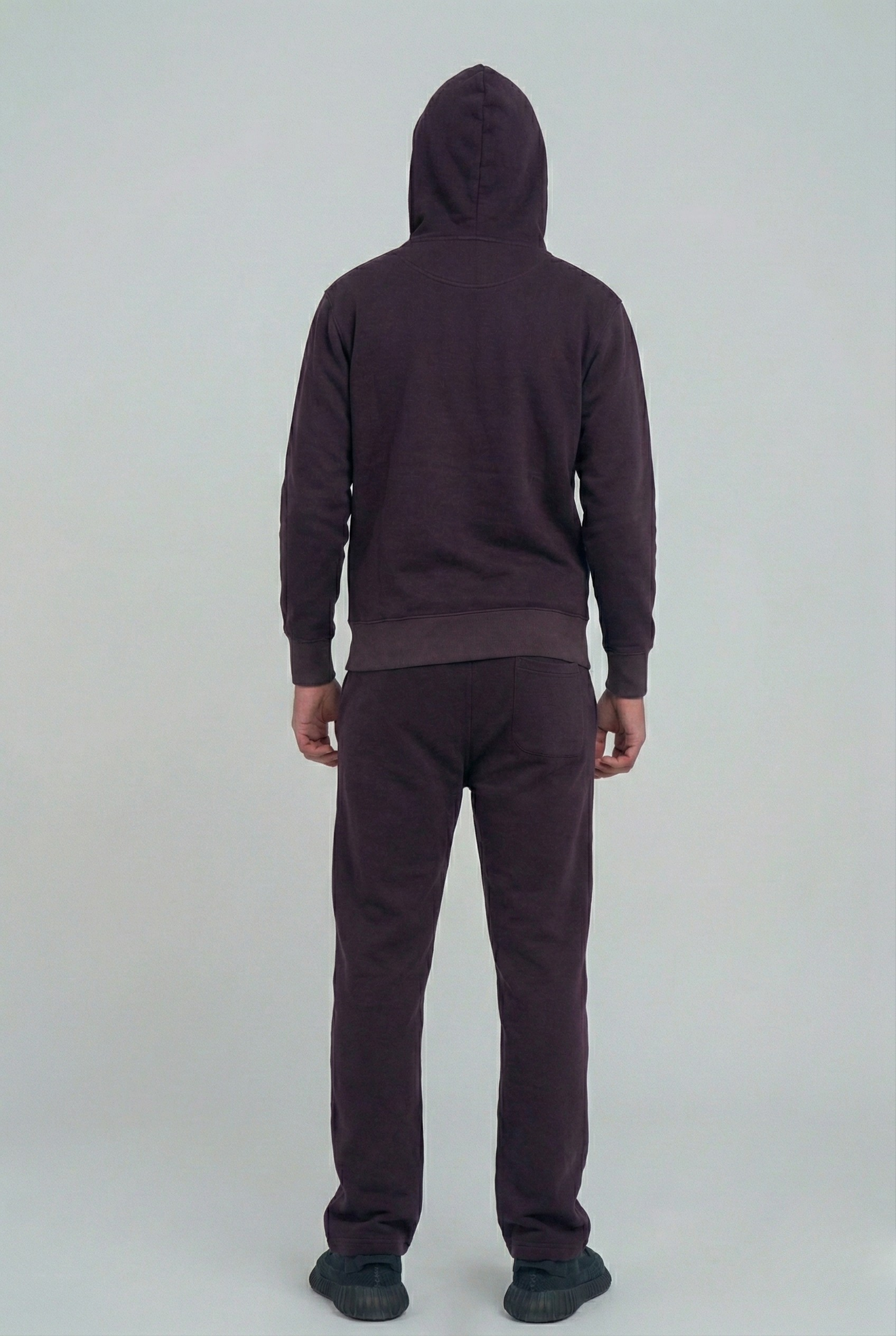 Dark Brown Sweatsuit - Full Zipper Heavy weight Cotton Fleece