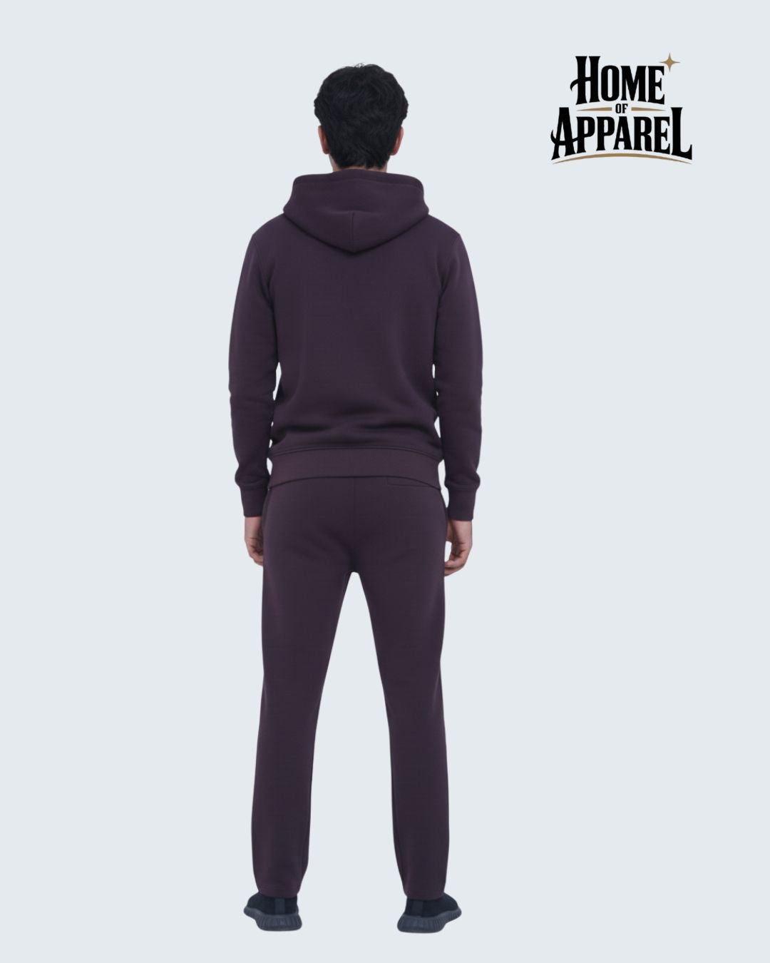 Dark Brown Heavy Weight Cotton Fleece Sweatsuit