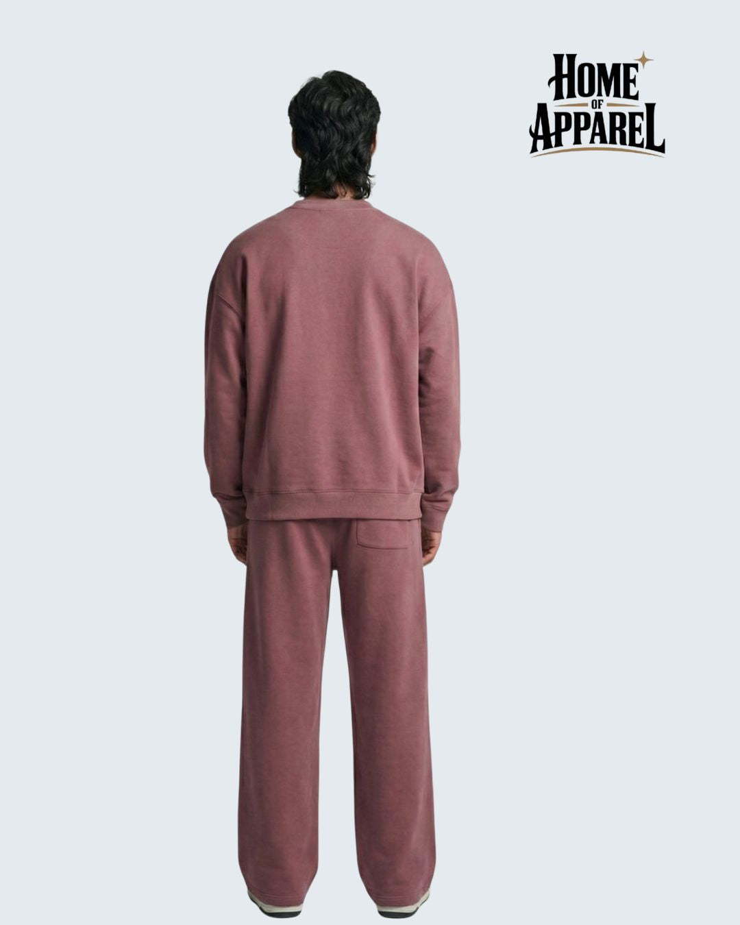 Dusty Rose Oversized Cotton Terry Sweatsuit