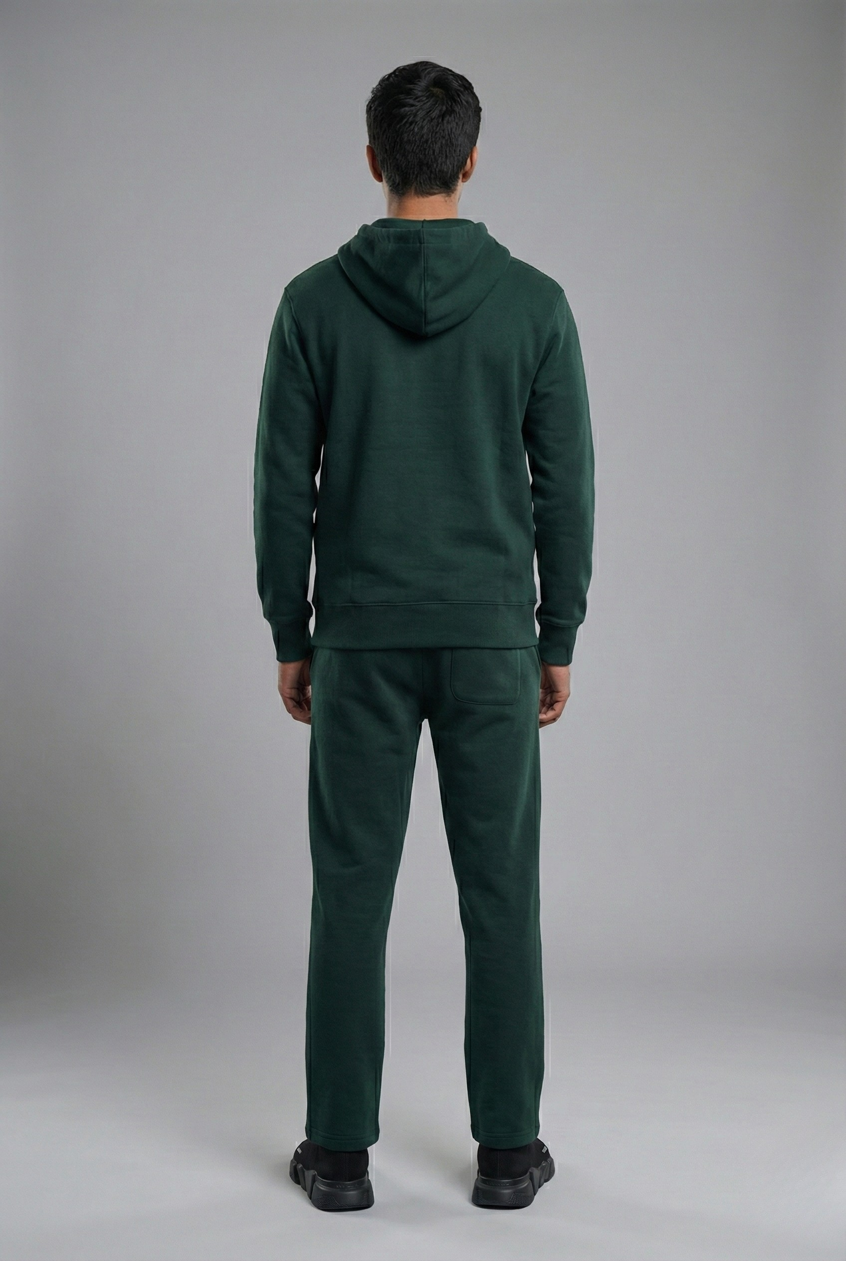Green Sweatsuit - Full Zipper Cotton Fleece