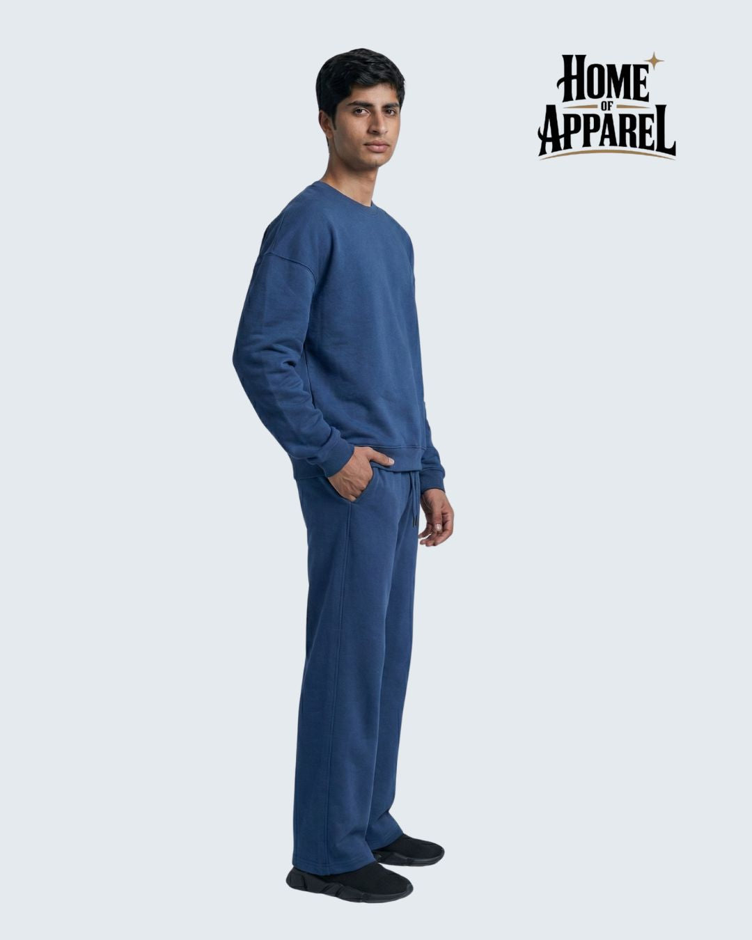 400 GSM Navy Oversized Cotton Terry Sweatsuit