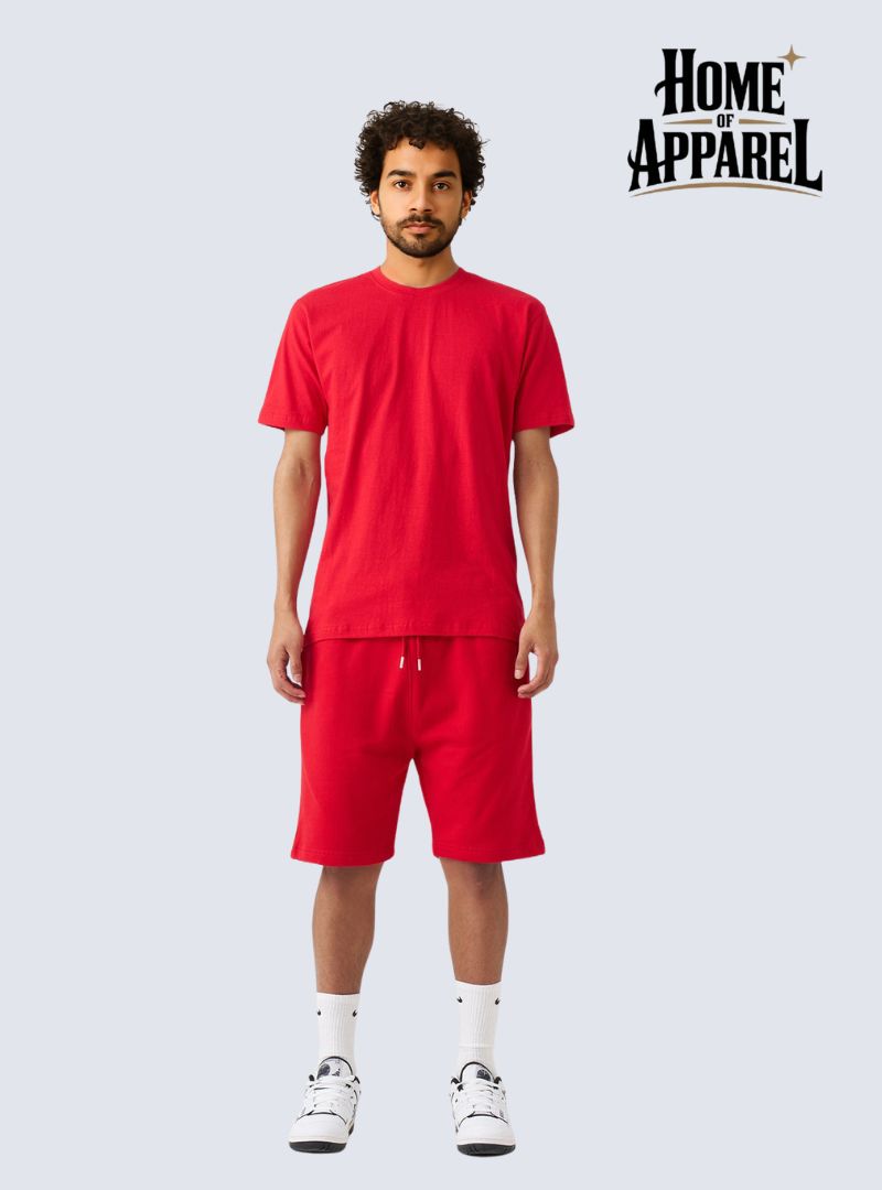 Red T-Shirt And Short Set