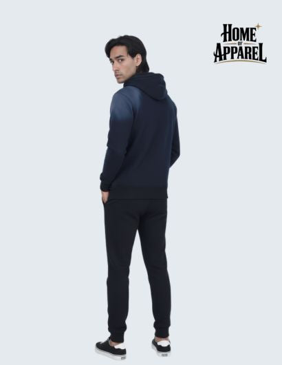 Premium Black Sun Faded Full Zip Hoodie