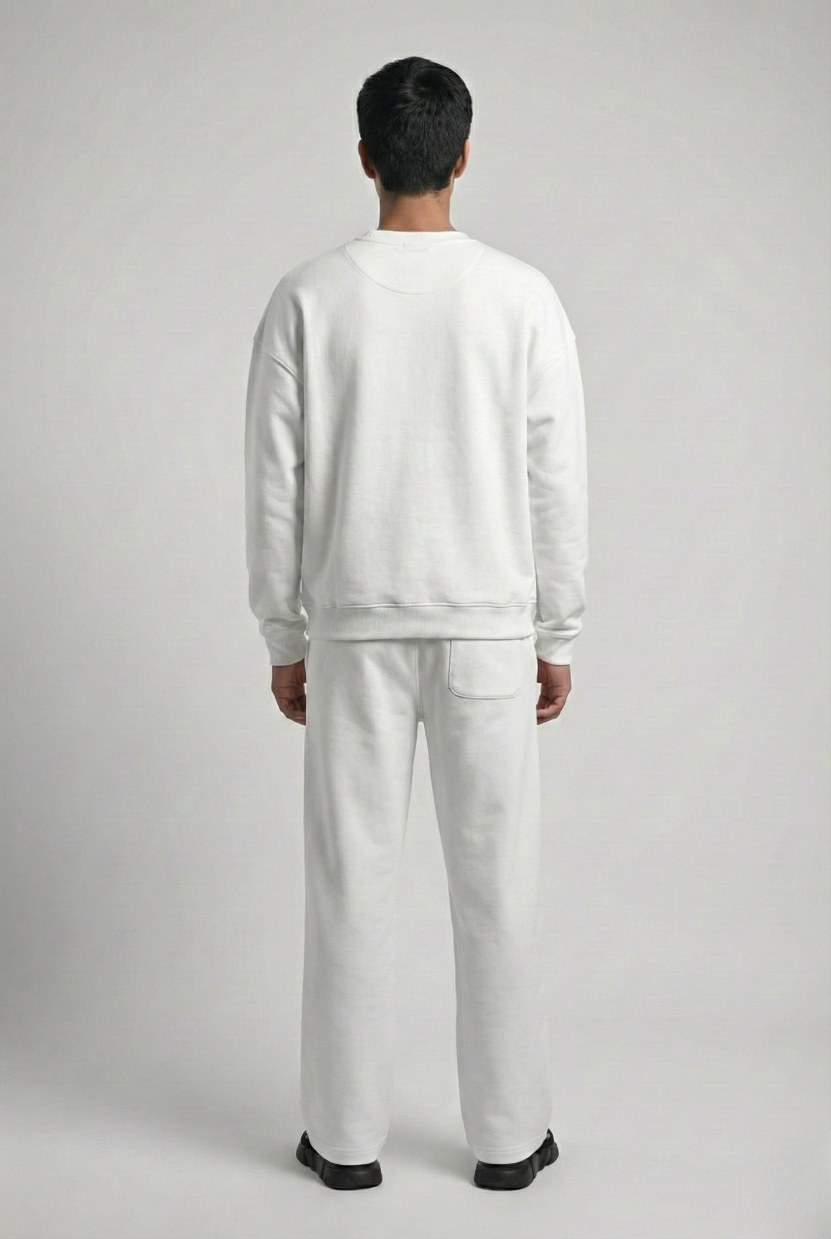 400 GSM White Oversized Cotton Terry Sweatsuit