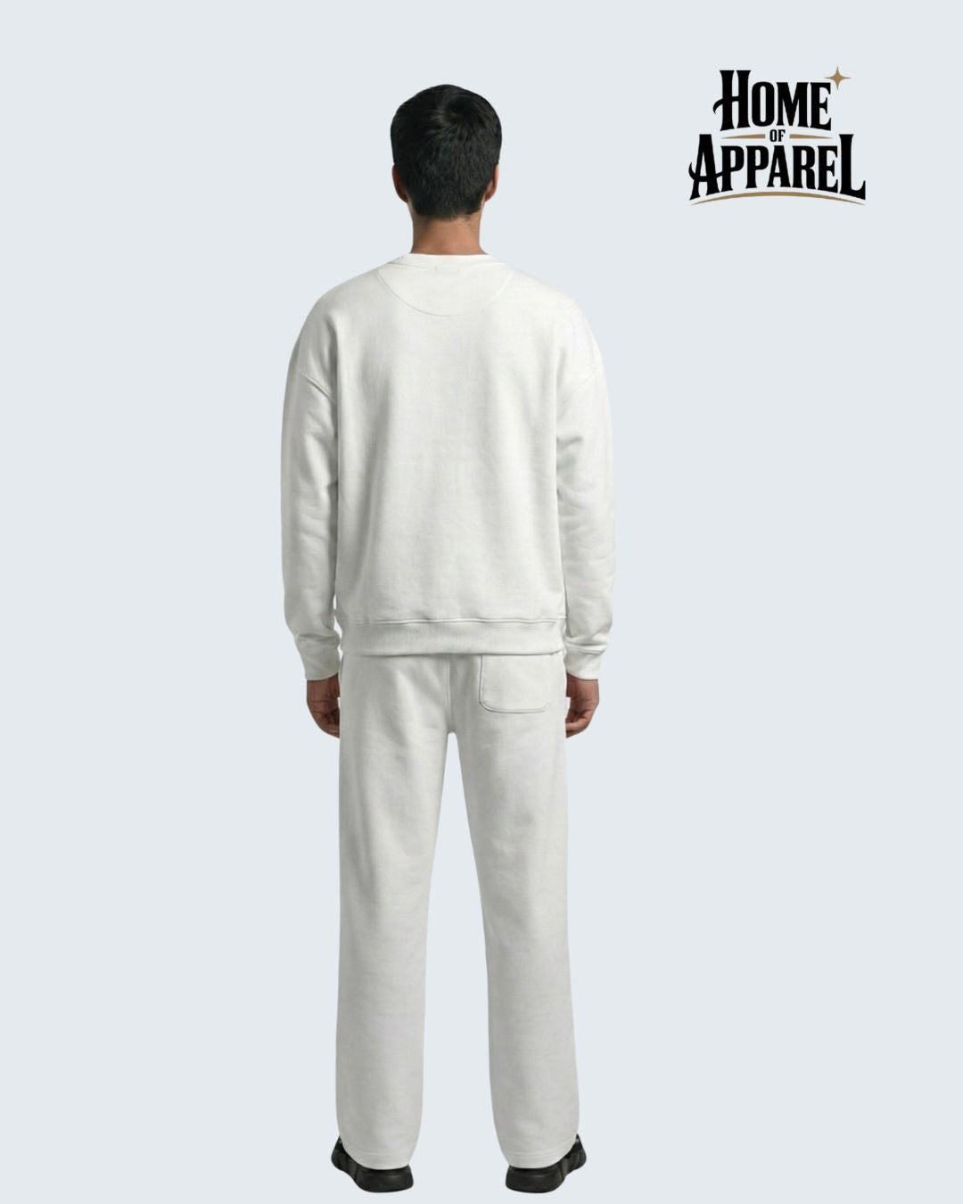 400 GSM White Oversized Cotton Terry Sweatsuit